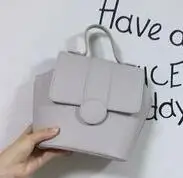 grey Женская сумка простой стиль модная сумка из искусственной кожи женская винтажная сумка через плечо saomu99 - Цвет: grey