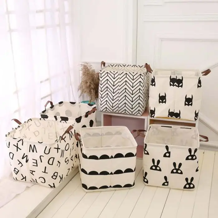 Foldable Big Storage Box Holder Organizer Case Household Storage Basket DTT88