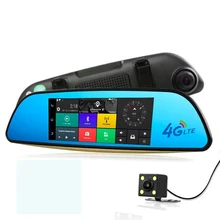 Android Car DVR ADAS 4G Dash Cam GPS Navigation Car Rear view mirror With Two Camera Supports Bluetooth WiFi Remote control