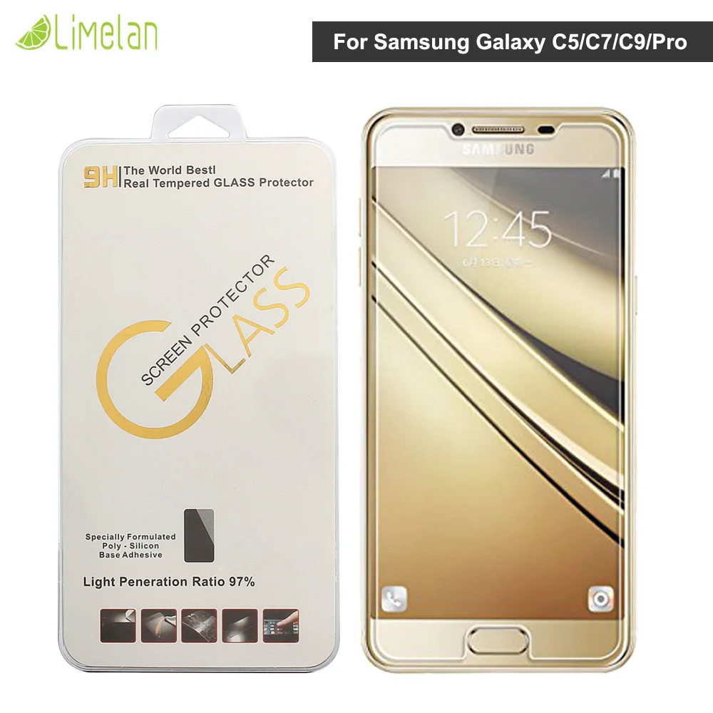 9H 2.5D ультратонкая Защитная пленка для экрана из закаленного стекла Samsung Galaxy C5 C5000