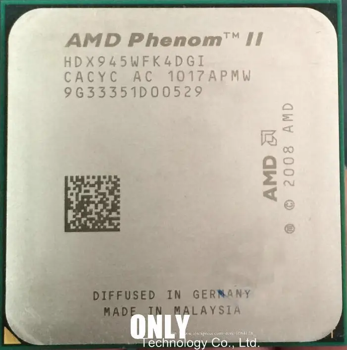 AMD Phenom II X4 945 95 Вт 3,0 ГГц четырехъядерный процессор Procesor HDX945WFK4DGM разъем AM3