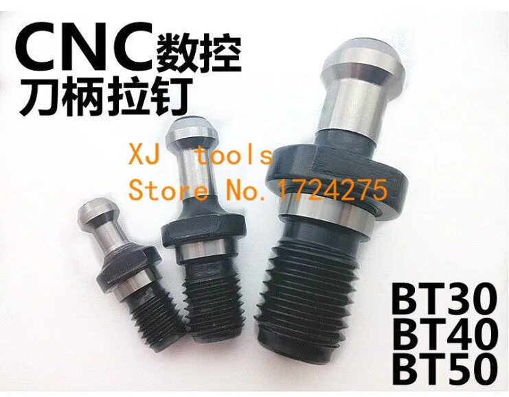Free Shipping 10pcs BT40 x 45 Degree Pull Stud Nut Sealed Retention Knob ISO Stardard Use on BT CNC Milling Toolholder counterbore bit