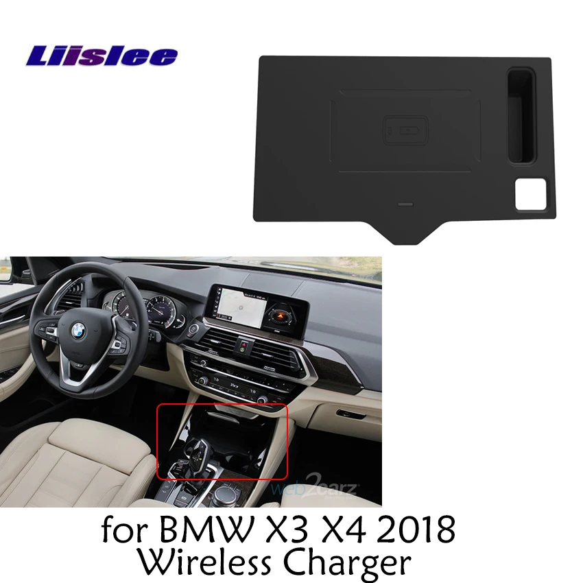 Liislee Wireless Charger for BMW X3 G01 Alpina XD3 X4 G02 Alpina XD4 M40d 2018 Car Quick Wifi Charge Fast Mobile Phone