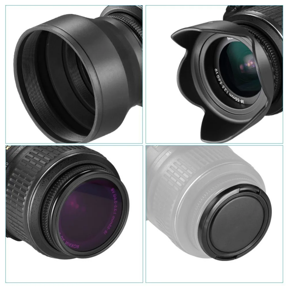 Neewer 58 мм набор аксессуаров для фильтра объектива CANON EOS Rebel T5i T4i T3i T3 T2i T1i XT XTi XSi SL1 DSLR
