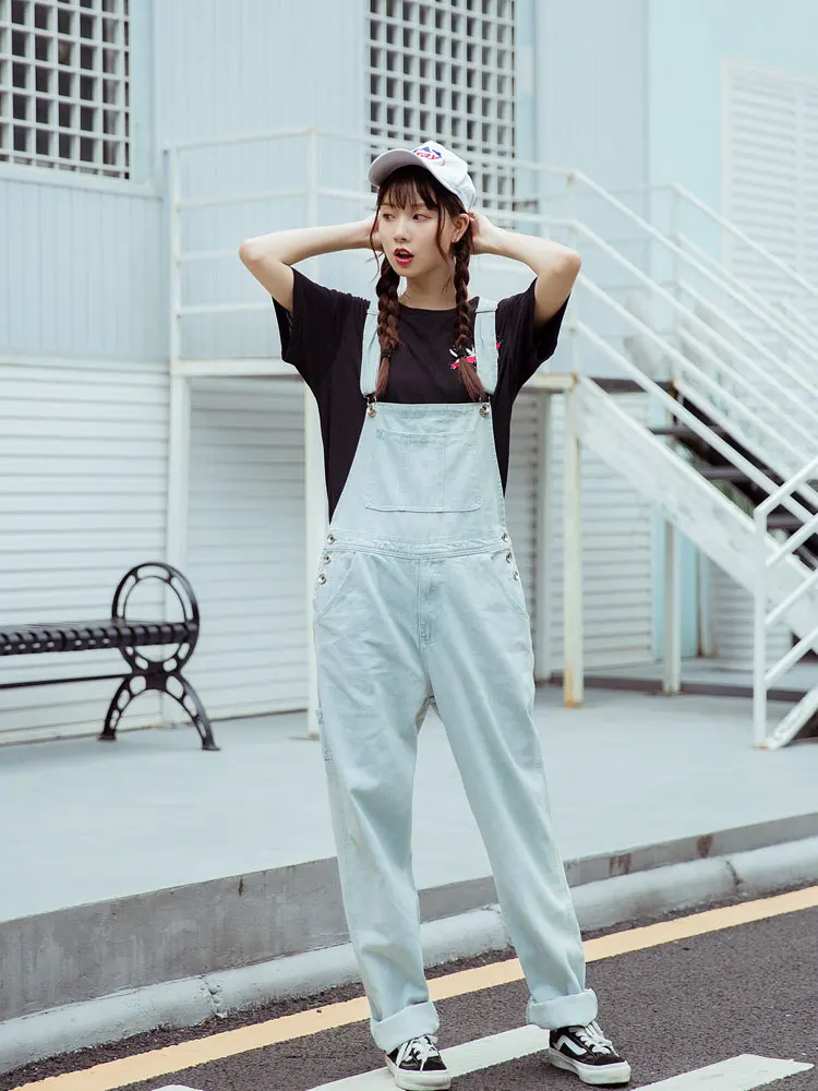 Free Shipping 2021 New Fashion Long Jumpsuit And Ropmers Denim Suspenders Trousers Loose Plus Size S-5XL Spaghetti Strap Pants jumpsuit elegant party jumpsuits one piece trousers slit wide leg summer club outfit women spaghetti strap backless sexy