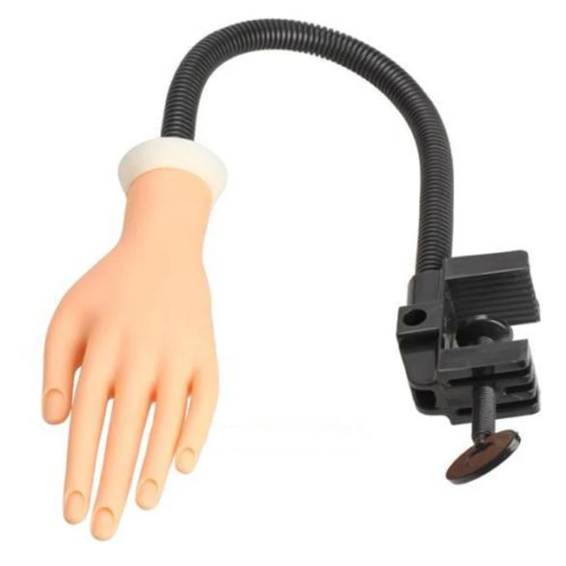 

Dropshiping Flexible Hand Professional Nail Trainer Tool Adjustable Nail Art Model Hand Practice DIY Nail Training Manicure Tool