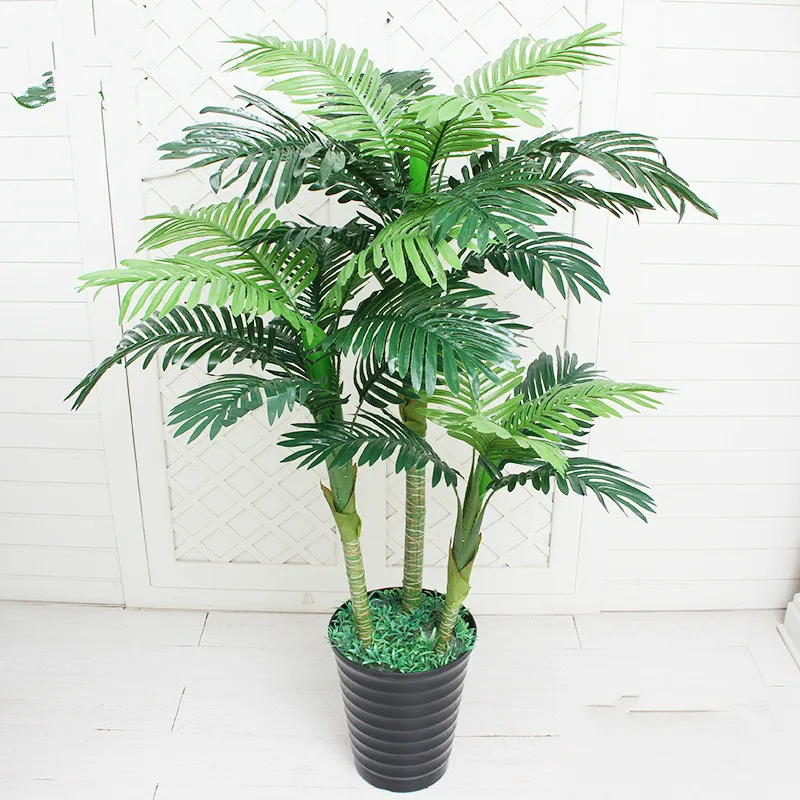 Wholesale artificial plants plastic Scutellaria tree potted bonsai artificial palm trees home living room decoration faux plants