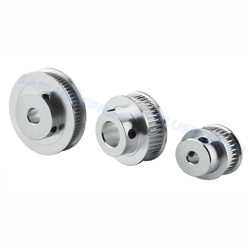 GT2 Timing Pulley 30 36 40 60 Зубья Алюминиевое отверстие 5 6.35 8MM для ширины пояса 6мм 10мм пояс для 3D-принтера Reprap