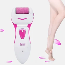 Kemei KM-2502 3 в 1 портативный Электрический Леди удалитель мозолей на ногах с 2 сменными головками мертвый инструмент для ухода за кожей с вилкой ЕС
