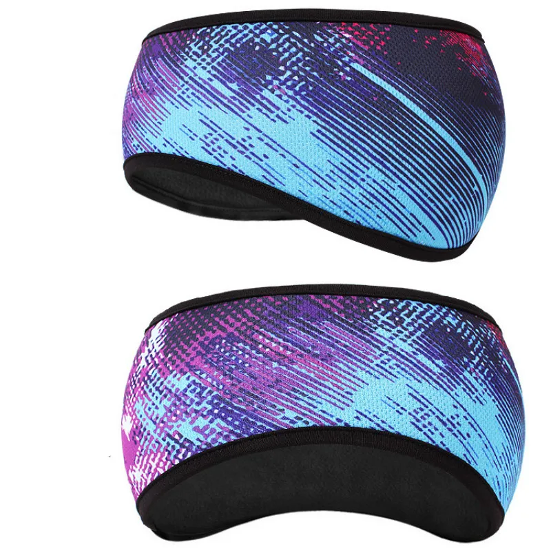 

Fashion Winter Mens Womens Fleece Earband Stretchy Headband Earmuffs Ear Warmers Unisex Print Earmuff accessories wholesale