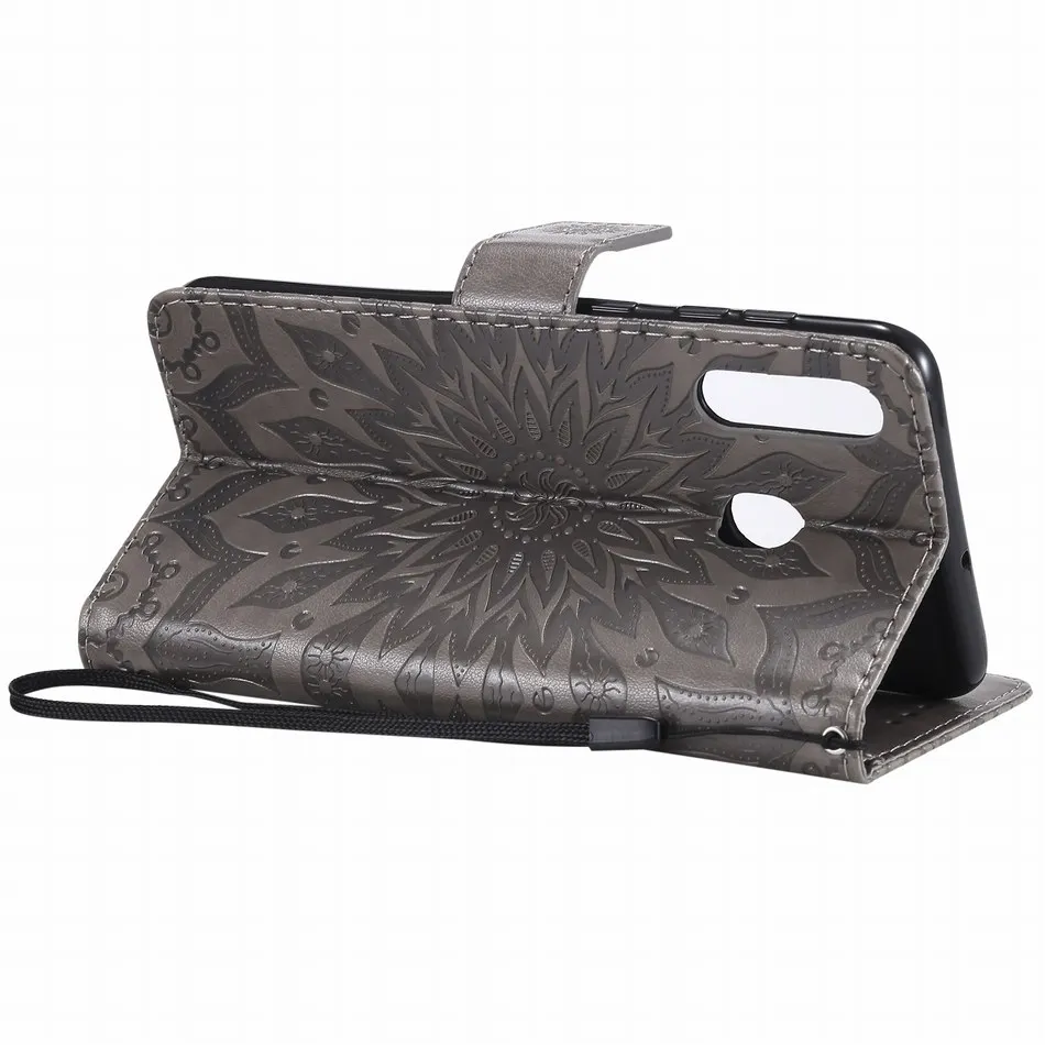 

Sunflower Simple Book Case sFor Huawei Honor 8 8A 9 10 Lite V20 P30 Pro P Smart 2018 Y6 Y7 2019 Nova 4 4e Coque Card Slot D06Z