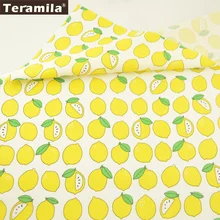 Teramila Ткань мультфильм лимон конструкции хлопок саржа Материал quiting Текстиль для дома Лоскутная поделки для Скрапбукинг Постельные принадлежности