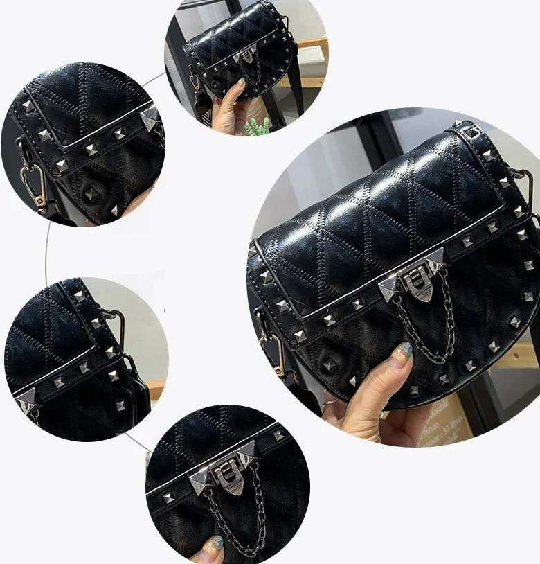 Роскошная женская сумка через плечо, модные седельные сумки с ромбовидной решеткой из искусственной кожи, сумки на плечо для женщин, дизайнерские сумки