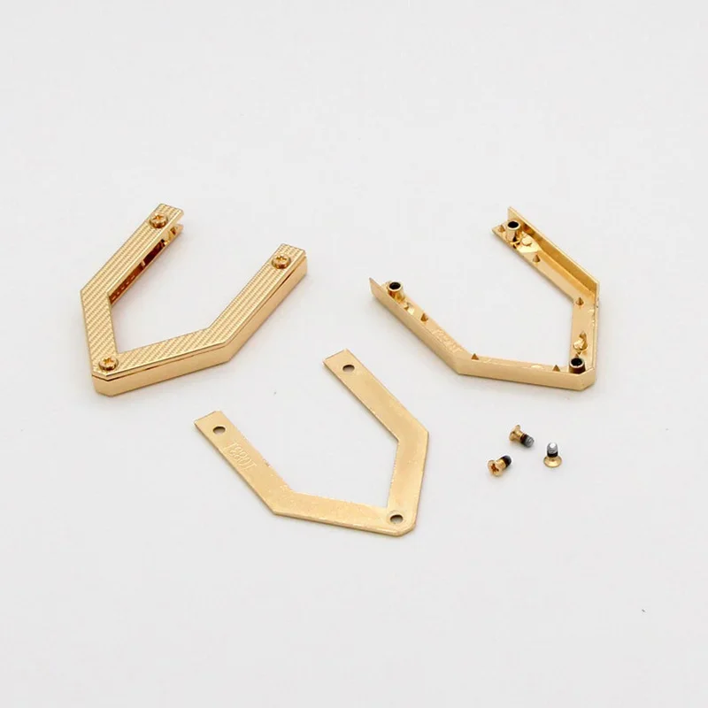 triangle strap end caps Leather Clip metal clip Cord Cap End Stopper for purse making corner protector for bag findings