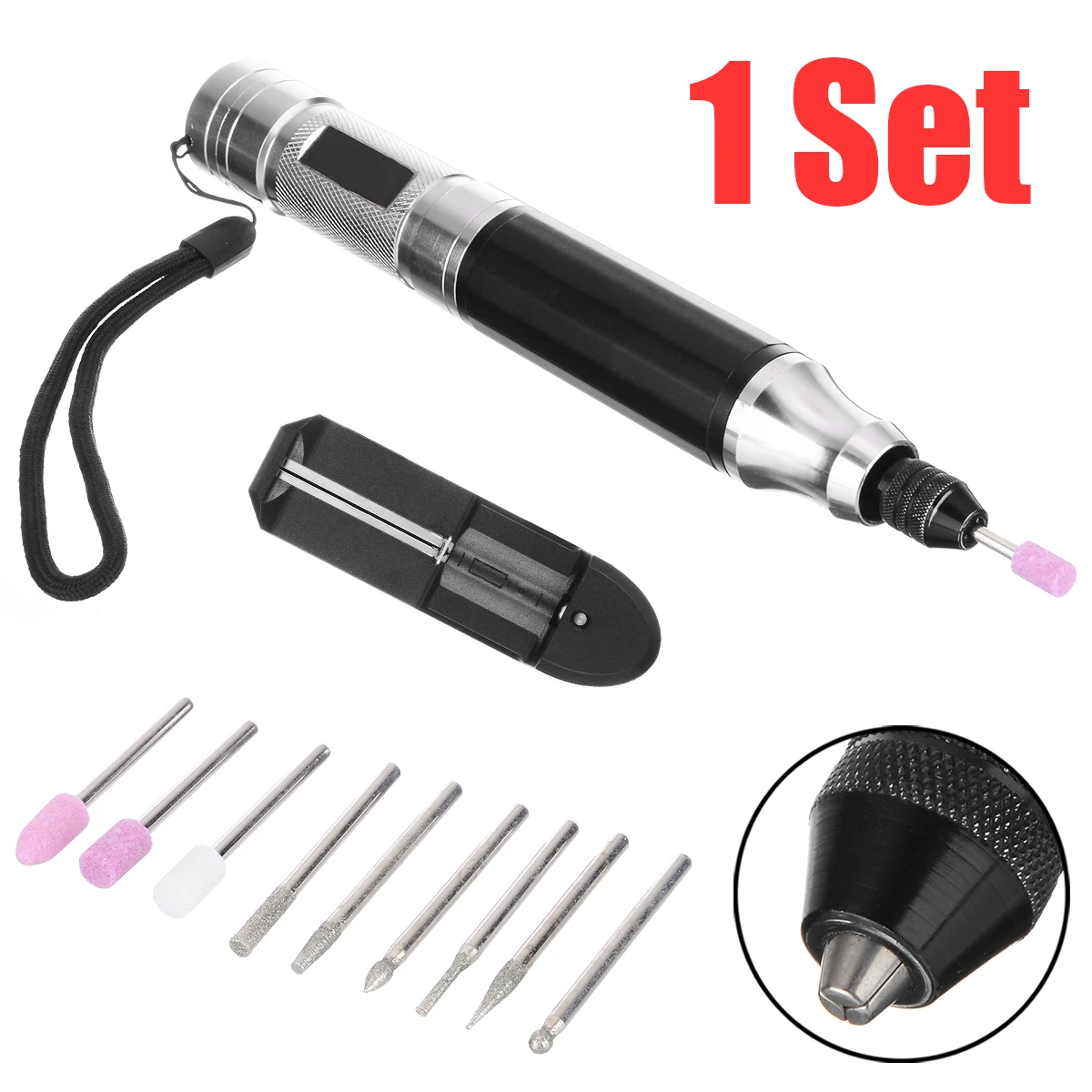  1set 3.6V 35W Mini Electric Engraving Pen DIY Power Drill Grinder Rotary Engraver Carve Tool Set
