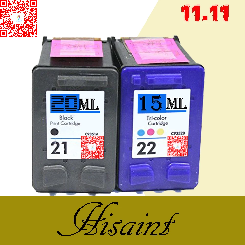 

Hisaint hot for hp21XL & 22XL Ink Cartridge For DESKJET 3910 3920 D1311D1320 D1330 D1341 D1360 Cartridge for your printer
