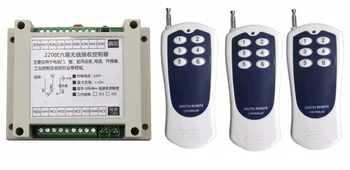 

AC220V 6CH 10A RF Wireless Remote Control Switch System 3pcs Transmitter+Receiver,315/433 MHZ /lamp/ window/Garage Doors