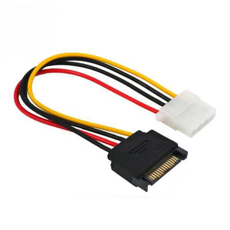 Кабель питания 15Pin 15P Sata Serial ATA Male к Molex IDE 4 Pin Female M F кабель питания|Компьютерные