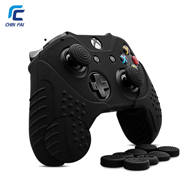 Special Offers Chinfai Silicone Case for Microsoft Xbox One Anti-slip Protective Skin Xbox one Controller Case for Xbox One with Thumb Grips