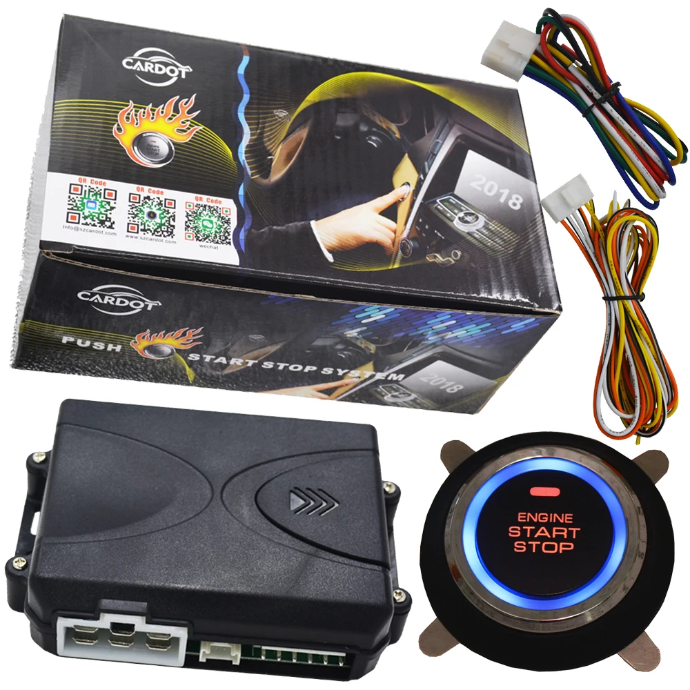 smart push button start stop engine system for car ignition purpose