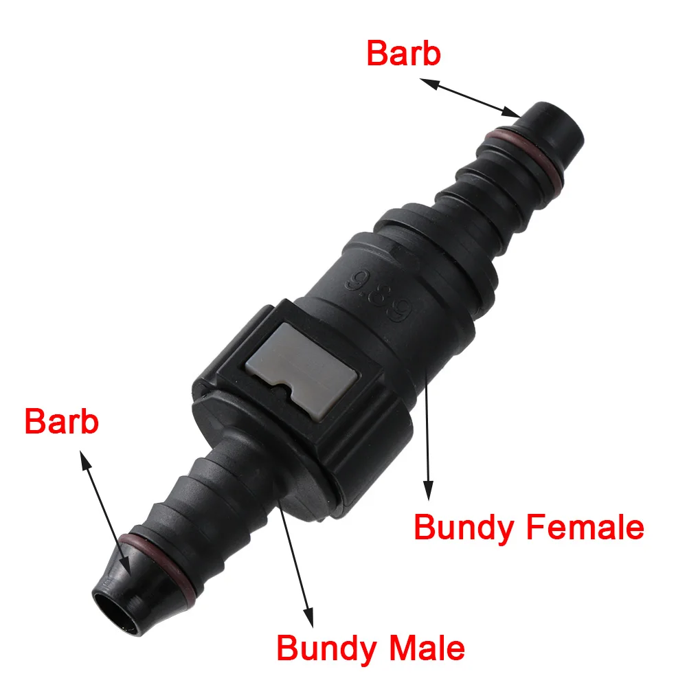 Car Fuel Accessories Car Fuel Hose Coupler Fuel Line Quick Release Connector Motorcycle Hose Coupler 8mm Female 9.89 Straight Fuel Line Quick Connector