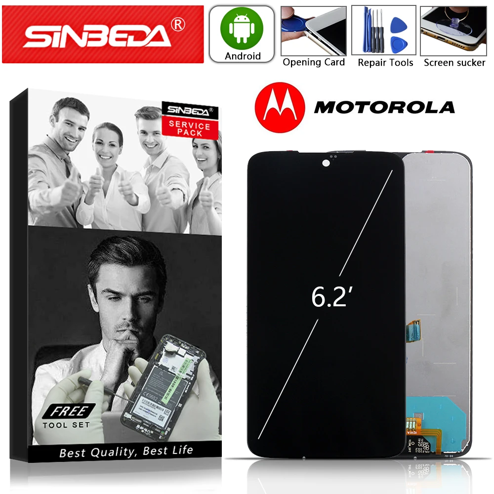 

6.2" Original For Motorola G7 LCD Display Touch Screen with Frame Digitizer Assemble Replacement Display 100% Brand New Repair #