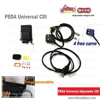 

Universal Fit Racing CDI Programable 8Pin DC cdi 4 Maps Adjustable Digital Motorcycle Scooter Ignition Coil Performance parts