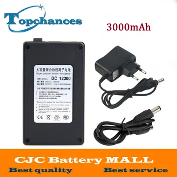 

High Quality Newest Super Rechargeable Portable Lithium-ion Battery DC 12V 3000mAh DC12300 With case