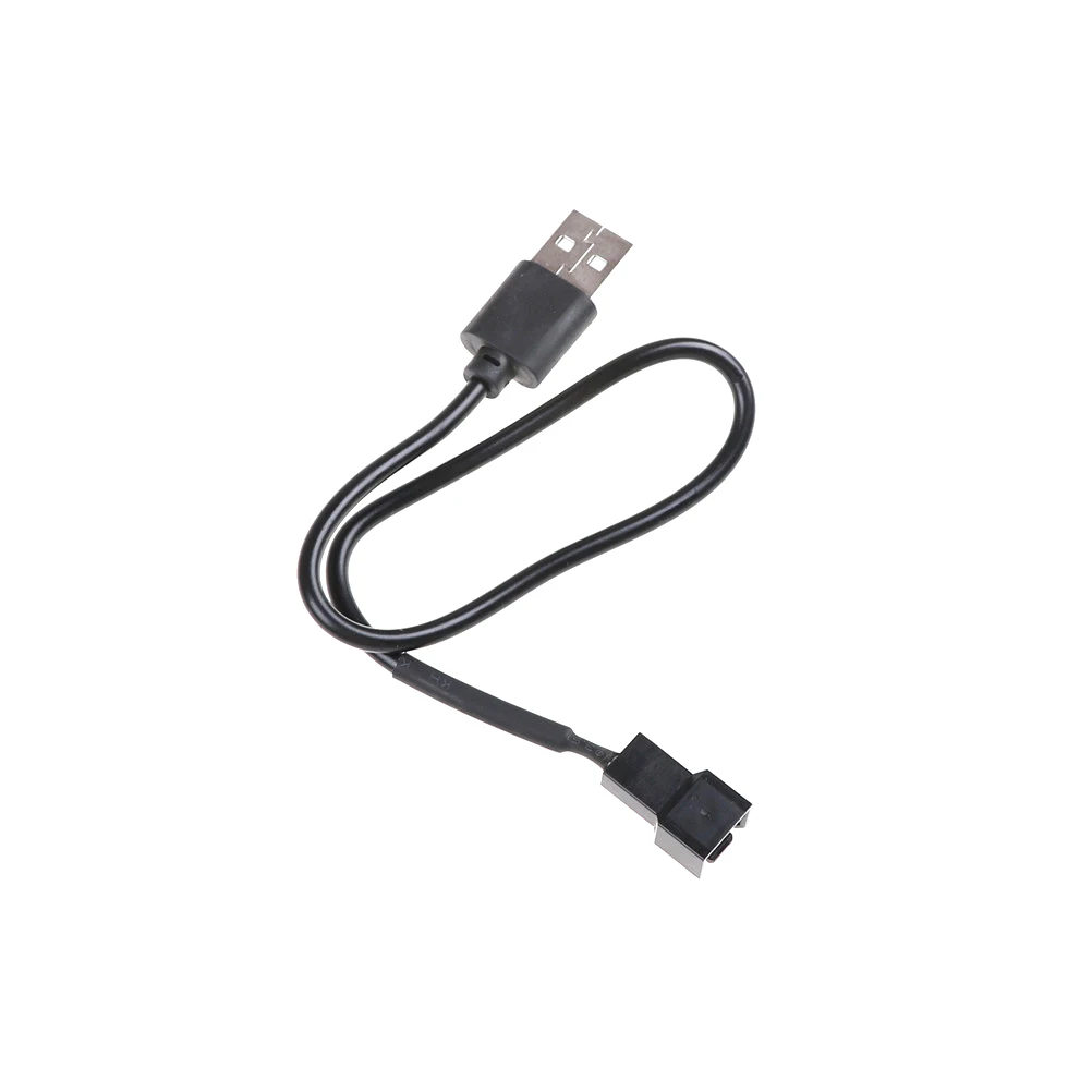 4-Pin Connector Adapter Cable For 5V Computer PC Fan USB 2.0 A Male to 3-Pin
