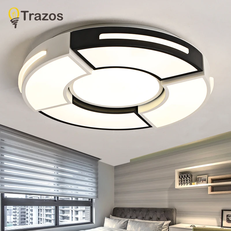 

TRAZOS Round Mounted Modern Led Ceiling Lights For Living Room luminaria led Bedroom Fixtures Indoor Home Dec Ceiling Lamp