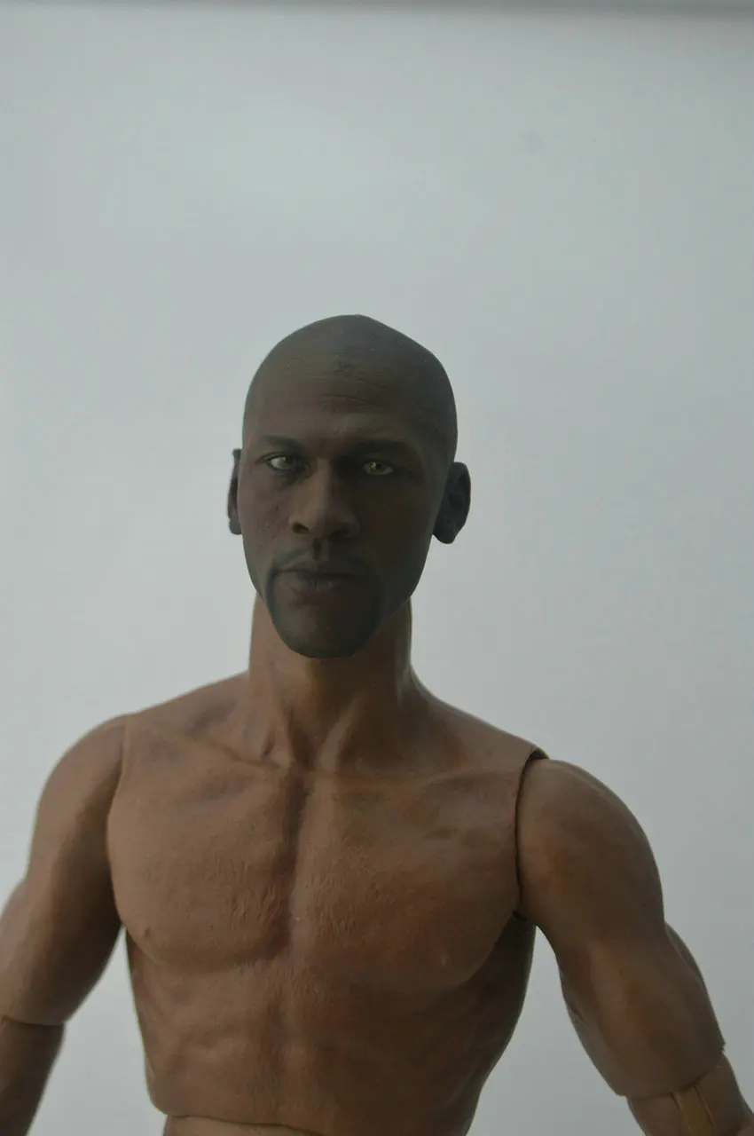Игрушки Zc 1/6 Michal Jordan черная голова с резными W моделями фигурок|head 1/6|1/6 headfigure head |