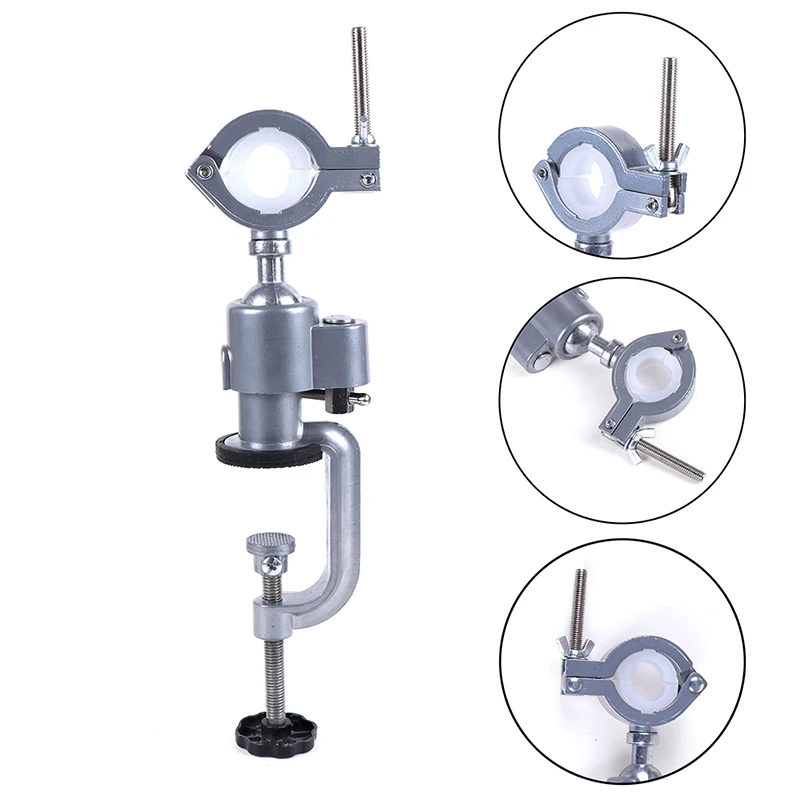 

360 Rotating Universal Clamp-on Bench Vises Holder Mini Electric Drill Stand Make The Grinder Flat For Woodworking Aluminium