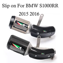 

Slip on For BMW S1000RR 2015 2016 Exhaust Motorcycle Muffler Ecsape Carbon Fiber+stainless Steel