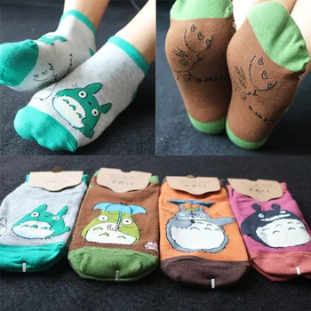 

Anime Women Cotton Socks Cute My Neighbor Totoro Spirited Away Ghibli Miyazaki Harajuku Character Totoro Funny Ankle Socks