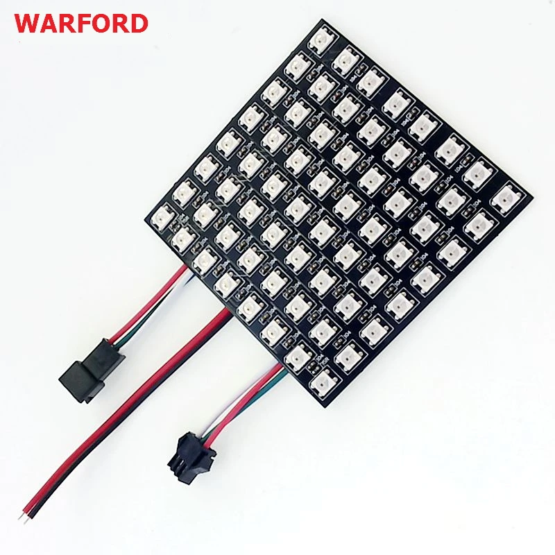 

DC5V 8x8 16x16 8x32 Pixel WS2812B Digital Flexible LED Programmed Panel Screen Individually Addressable Full Color Display Board