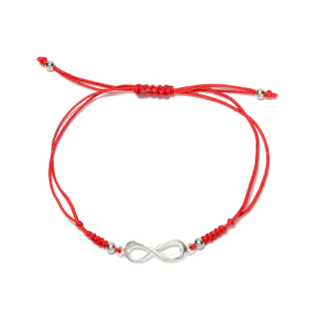 

Classic Simple Infinite symbol Red Rope Bracelets for Women Adjustable Hand Jewelry Gift DropShipping