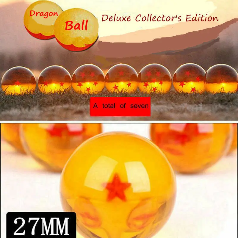 Один семь звезд Dragon Ball брелок японского аниме ремесла игрушки Роскошные