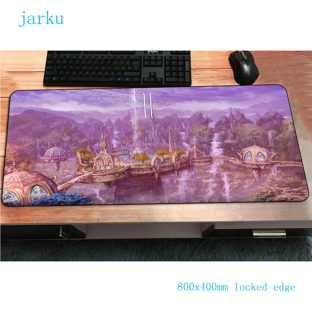 Игровой коврик для мыши lineage 2 с узором HD 800x400x3 мм игровой восхитительные