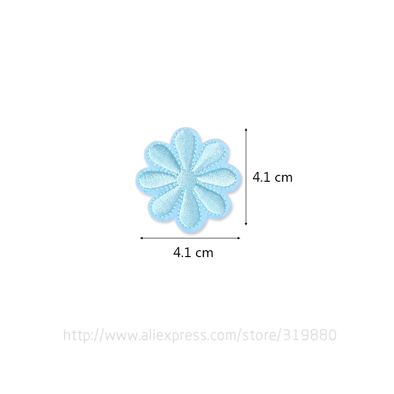 Sky Blue TIANXINYUE нашивки Заплатка на платье цветы нашивка diy термонаклейки - Цвет: Sky Blue