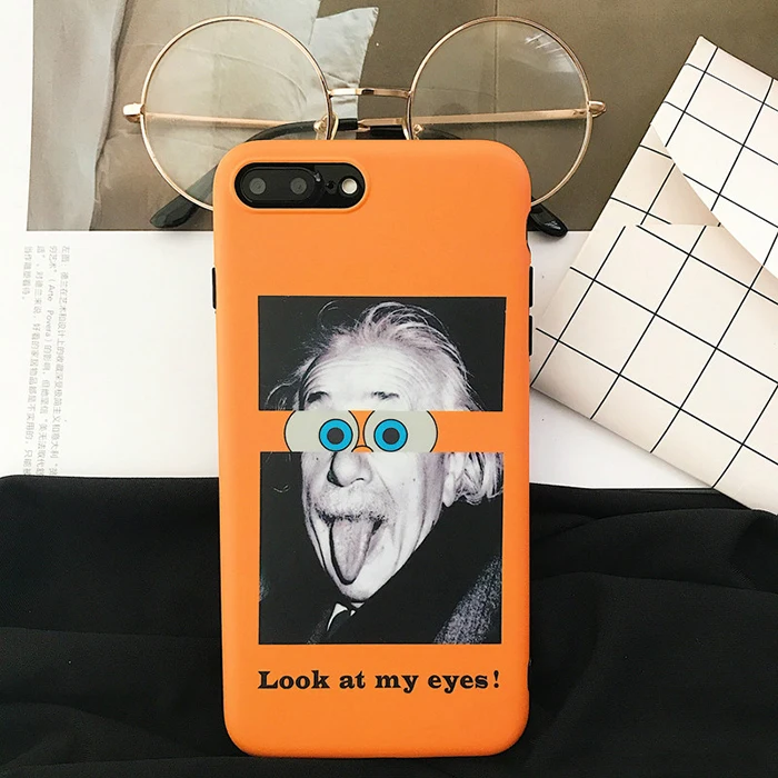 От Jenny Look at my eyes Coque для iPhone 6s Забавный чехол для iPhone 6 S p'lu's чехол для телефона для iPhone 7 7plus 8 8 plus X мягкий чехол