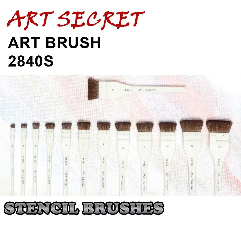 

high quality paint brushes for artist drawing stencil brush 2840S plastic handle