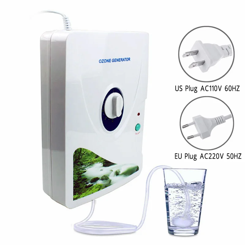 

Ozono Air Purifier Ozone Generator Active Ozonizer Purification Vegetable Fruit Water Sterilizer Cleaner Ozonator Ionizer