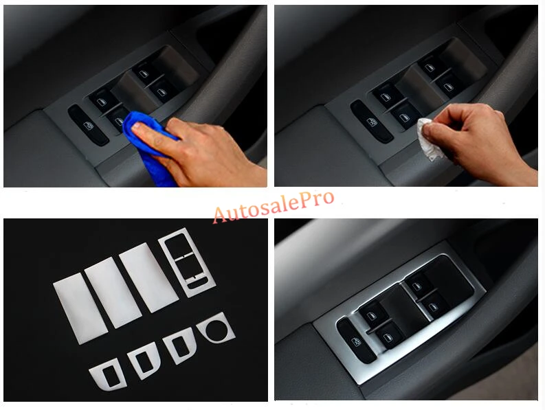 Для Skoda Octavia MK3 A7 2015 2016 автомобильный Стайлинг ABS подлокотник двери окна