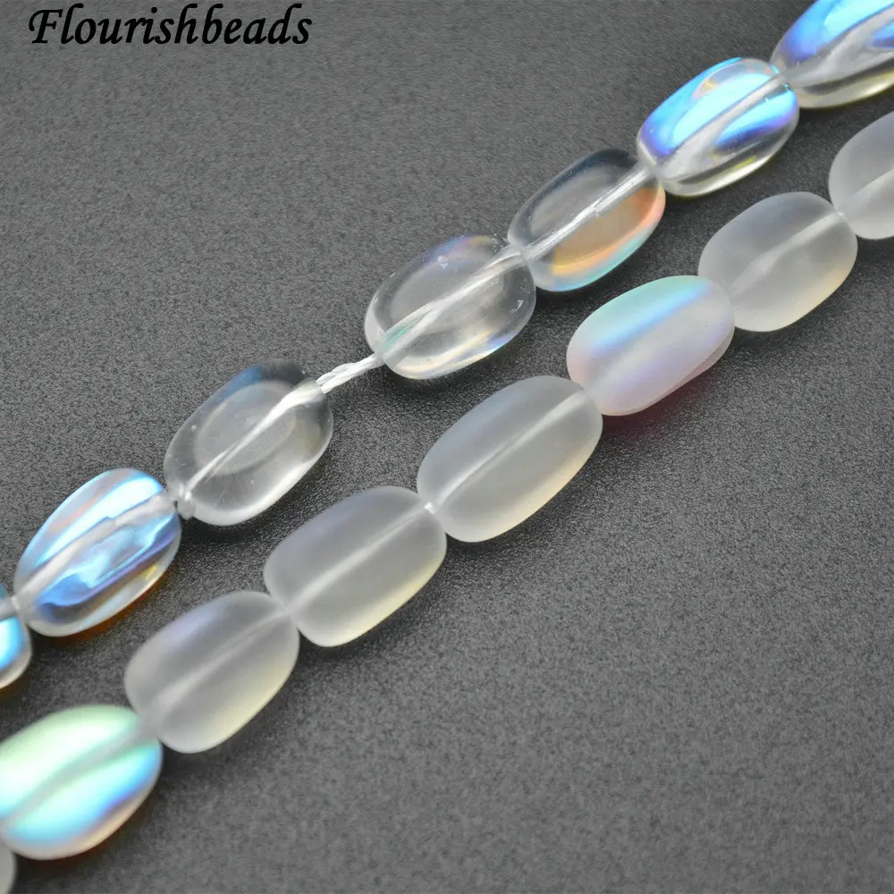 Синтетические блестящие/матовые кварцевые Гладкие бусины Nugget Loose Beads | Украшения
