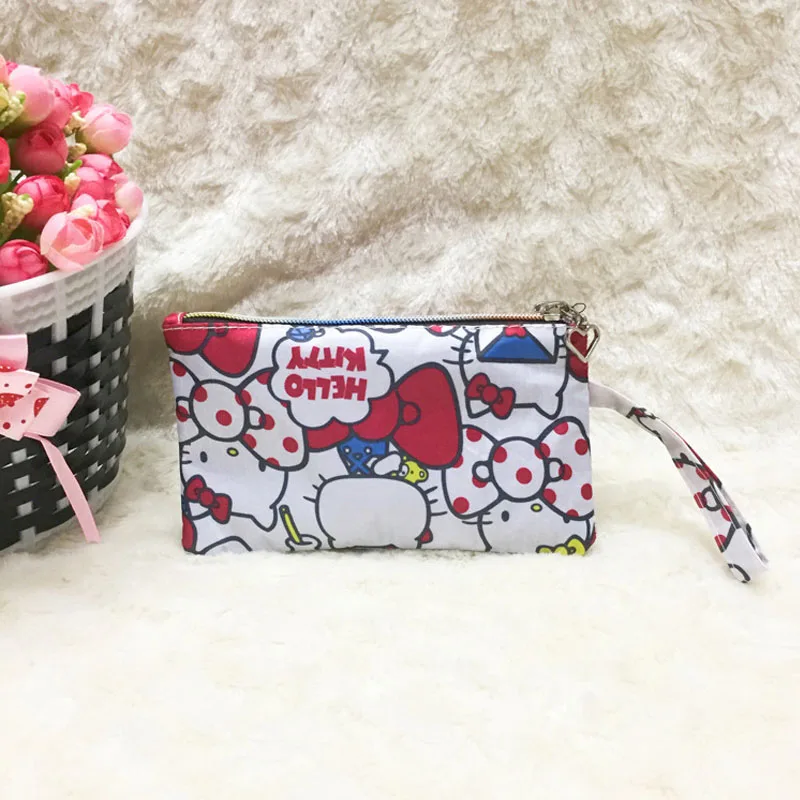 Милый мультяшный косметичка hello kitty, Подарочный кулон, кошелек для женщин и девочек, клатч, сумочка на запястье, косметичка для макияжа, красивый плюшевый рюкзак для девочек - Цвет: E