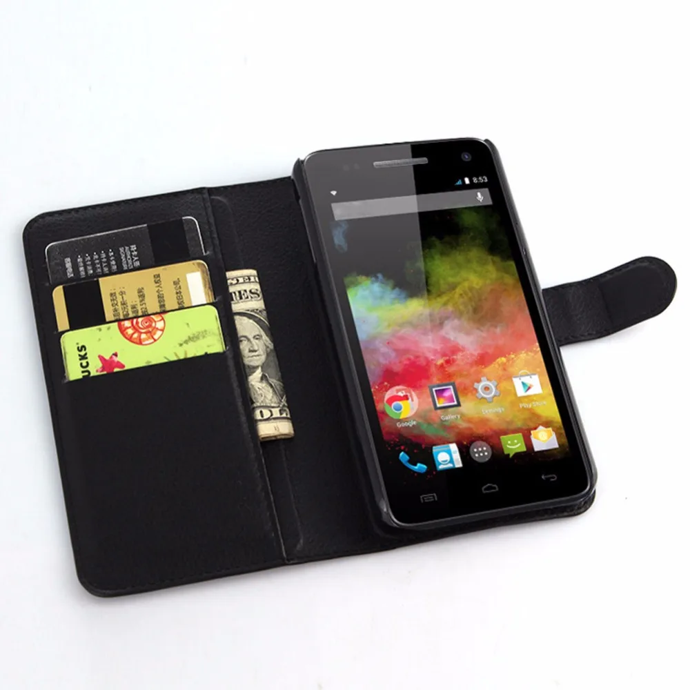 Чехол-бумажник из искусственной кожи с откидной крышкой для Wiko lenny 2 высокого качества для BLU Advance 5,0 с функцией подставки и держателем для карт