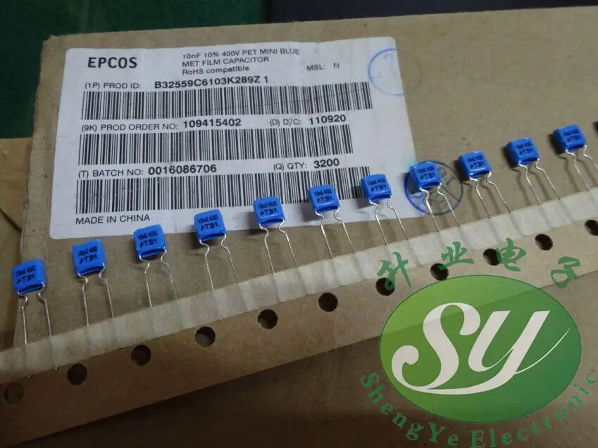 

2019 hot sale 20PCS/50PCS New EPCOS 0.01uf/400v Piezoelectric Capacitor for Piezoelectric Cryopreservoirs free shipping