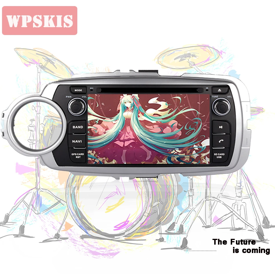 Clearance Android 9.0 8 Core RAM 4GB ROM 64GB Car Stereo Screen Radio For Toyota Yaris 2011-2018 Car DVD Player GPS Navigation 2DIN Stereo 4