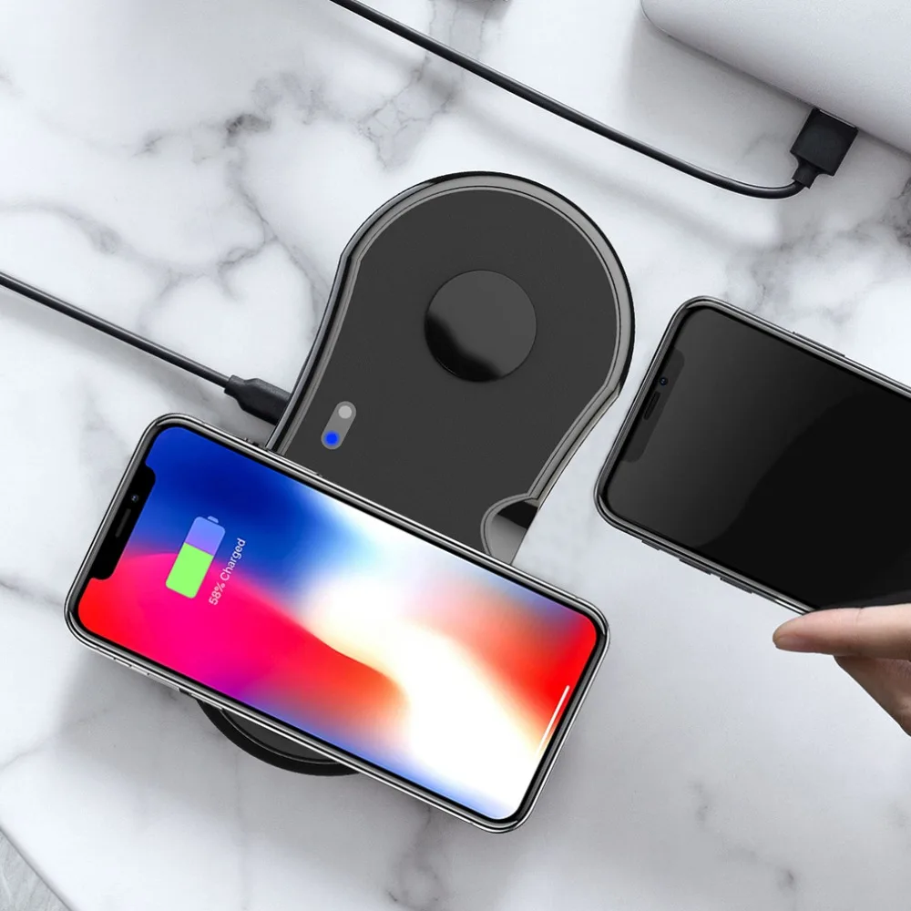 Wireless Charger For IPhone X XS Max XR 10W Fast Charging Brand 2 In 1 
