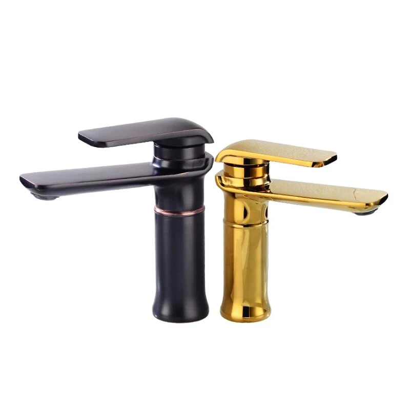 

Deck Mounted 4 Colors Brass Material Cold & Hot Water of Single Lever Wash Basin Faucet